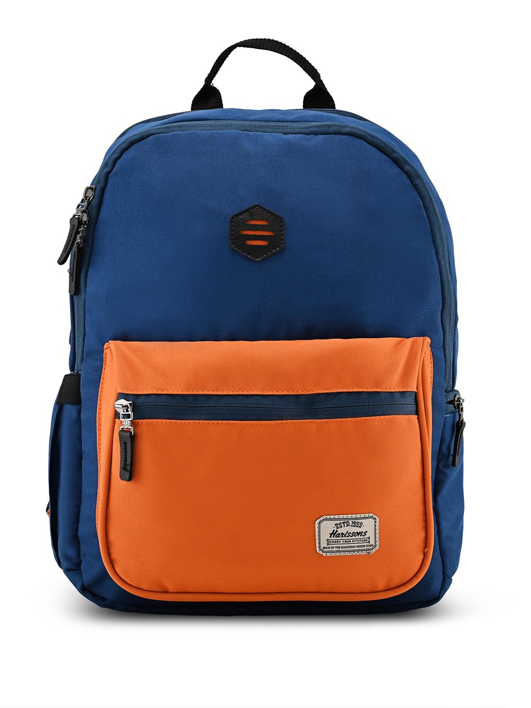 

Harissons Unisex Colourblocked Backpack, Navy blue