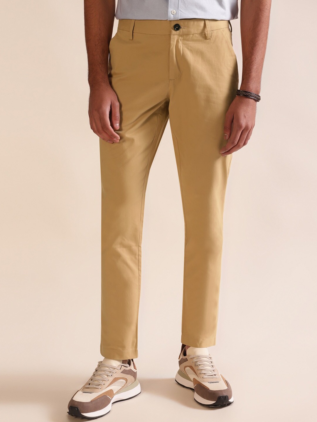 

Andamen Ultra Men Stretchable Slim Fit Chinos, Beige
