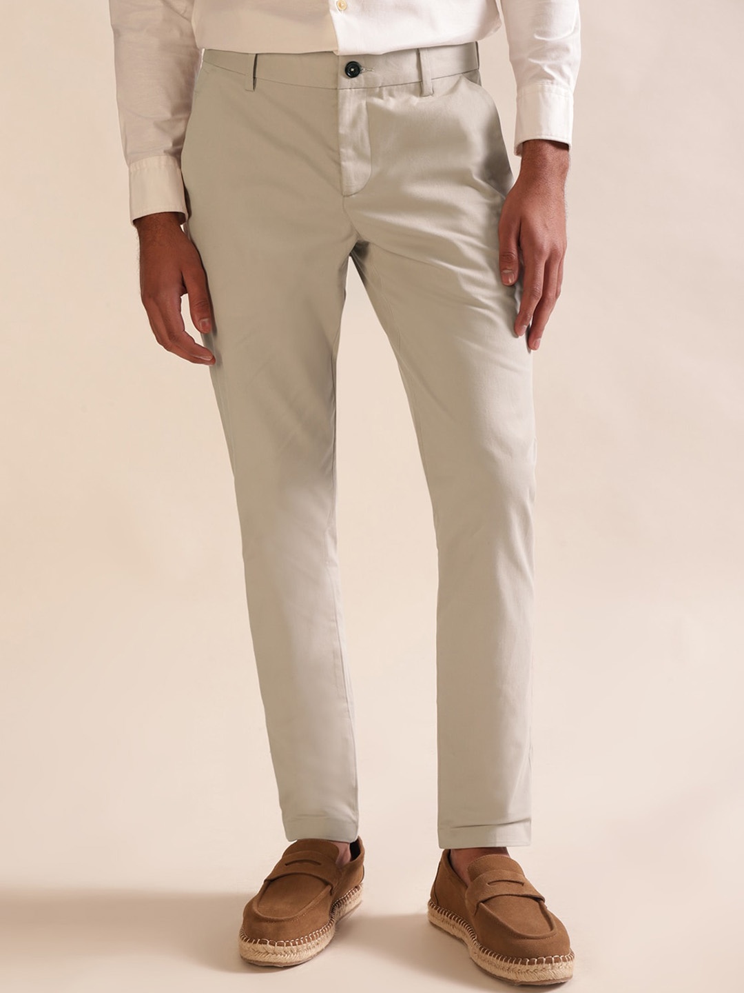 

Andamen Men Ultra Twill Stretchable Chino, Grey