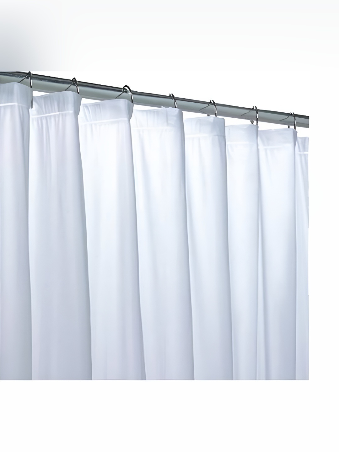 

CASA-NEST Transparent Water Proof Long Door Curtain, White