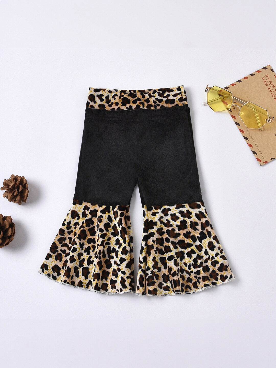 

StyleCast Black Infant Girls Animal Printed Wide Leg Palazzos