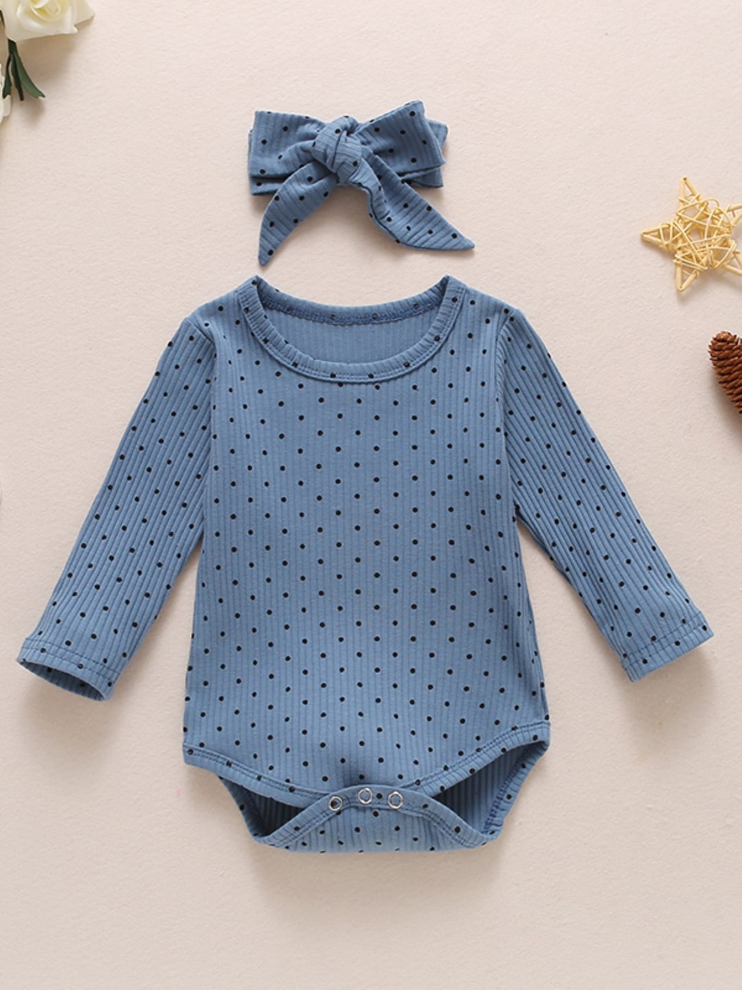 

StyleCast Infant Girls Blue Printed Bodysuit