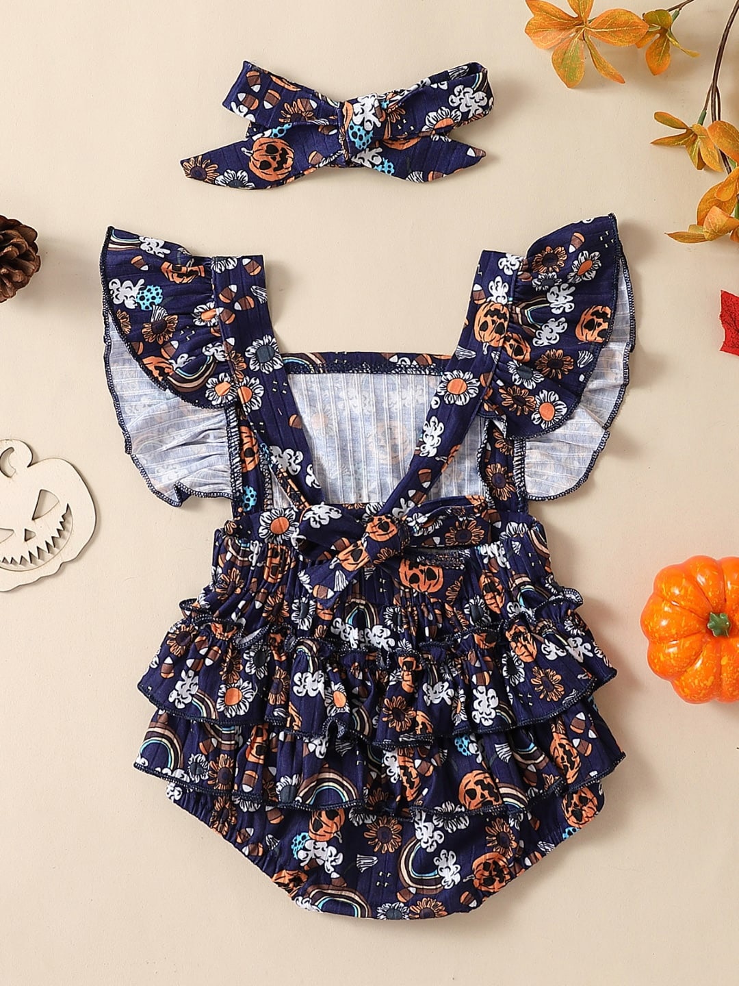 

StyleCast Infant Girls Navy Blue Printed Bodysuit