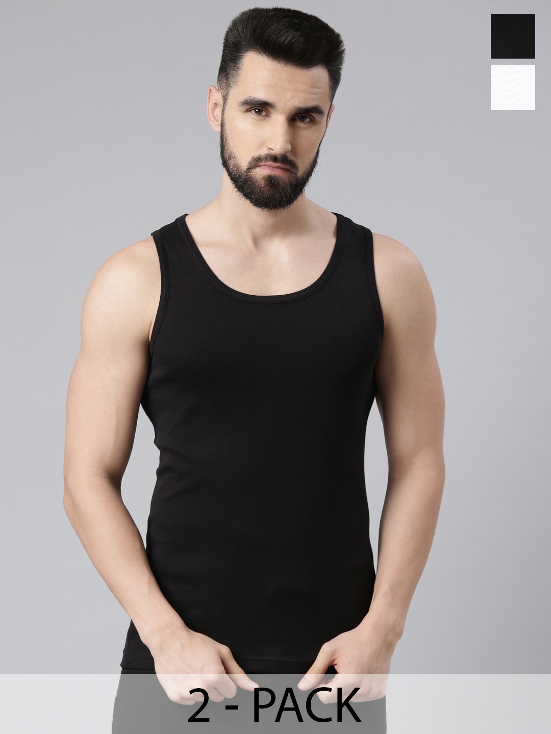 

Force NXT Pack Of 8 Cotton Innerwear Vests, White