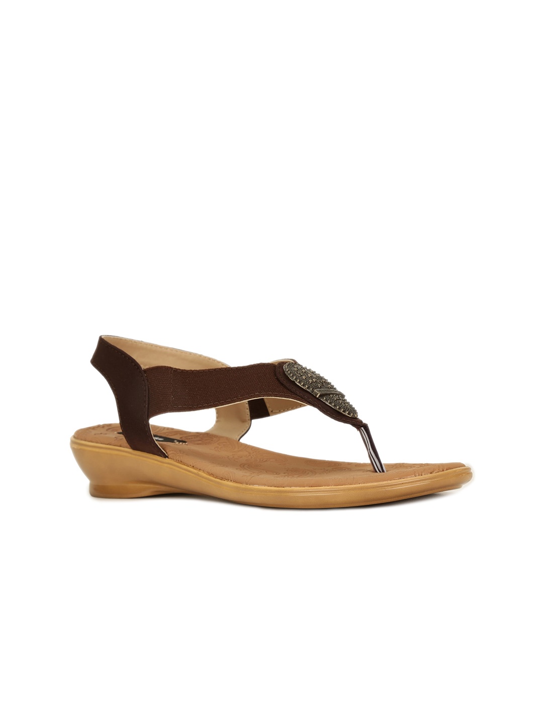 

Bata Embellished Comfort Heels, Brown