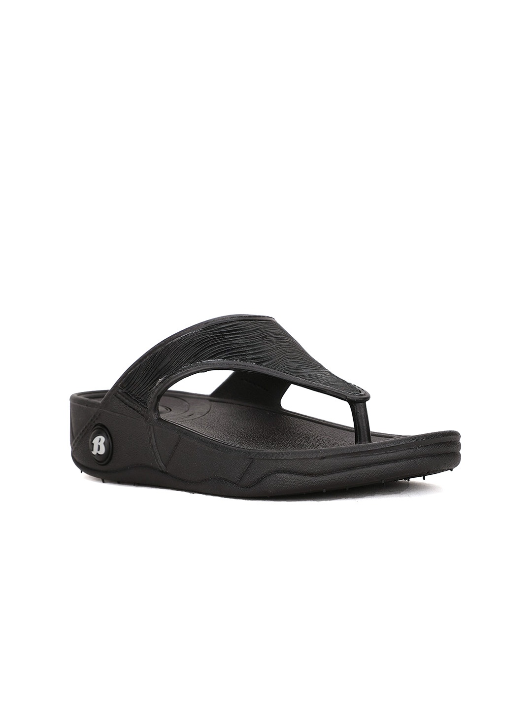 

Bata Textured Comfort Heels, Black