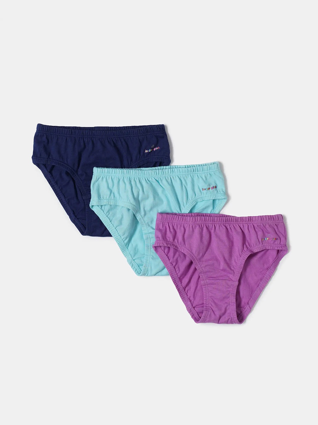 

Jockey Girls Pack Of 3 Super Combed Cotton Basic Briefs- SG01, Assorted