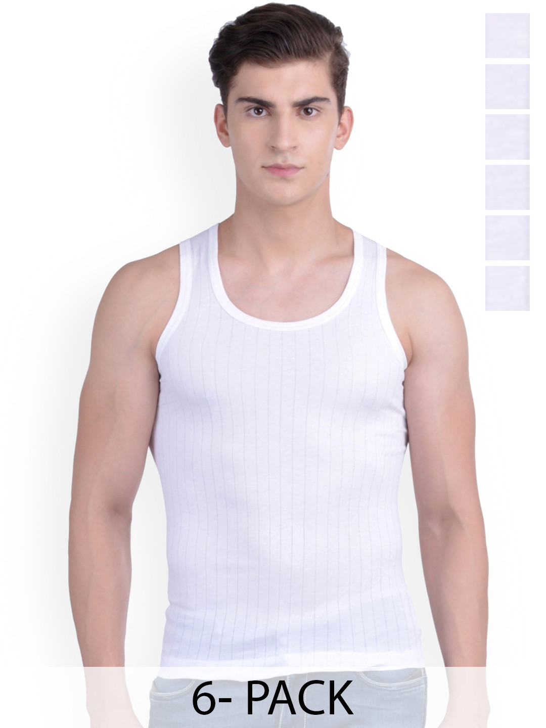 

Force NXT Pack Of 6 Cotton Innerwear Vests MNFR-241-WHITE-PO6