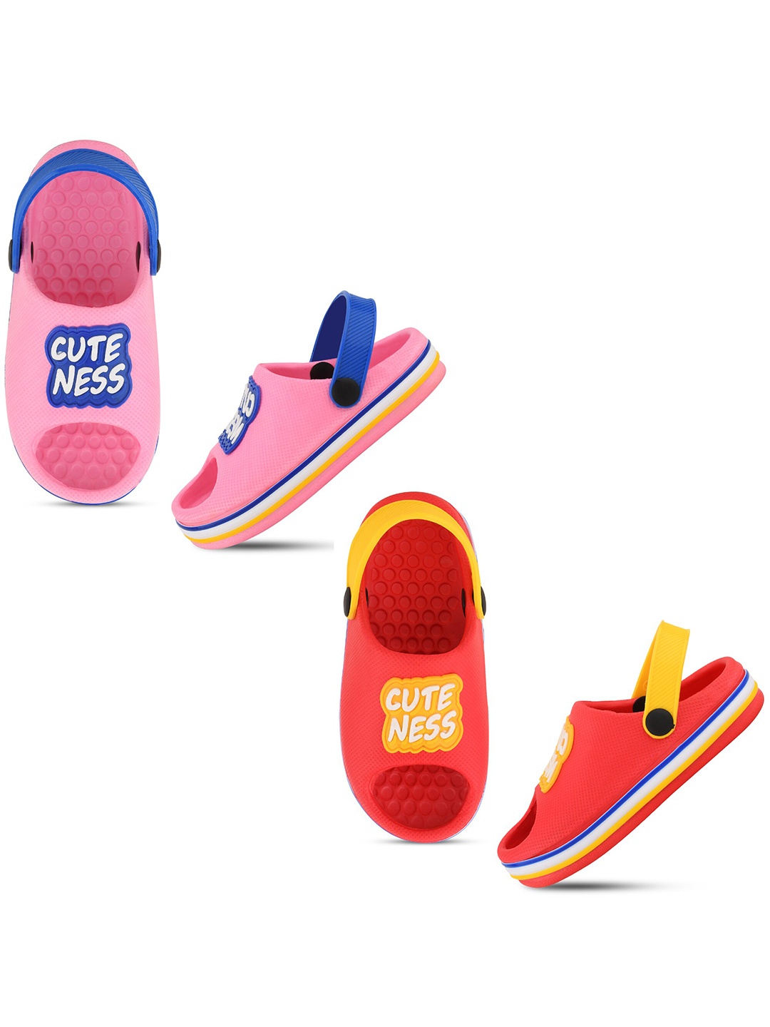 

Smartots Kids Set Of 2 Printed Croslite Clogs, Pink