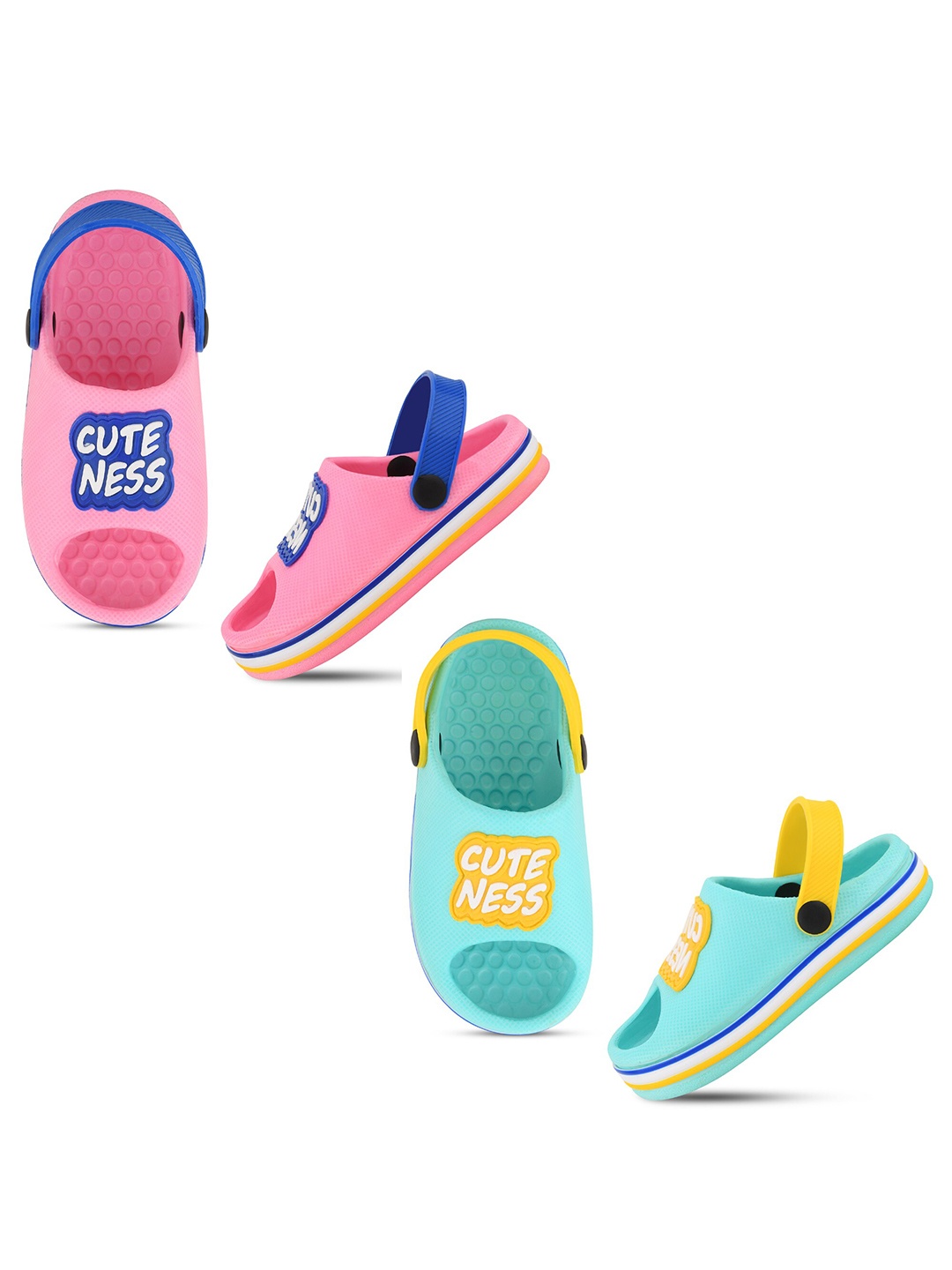 Smartots Kids Set Of 2 Printed Croslite Clogs, Pink
