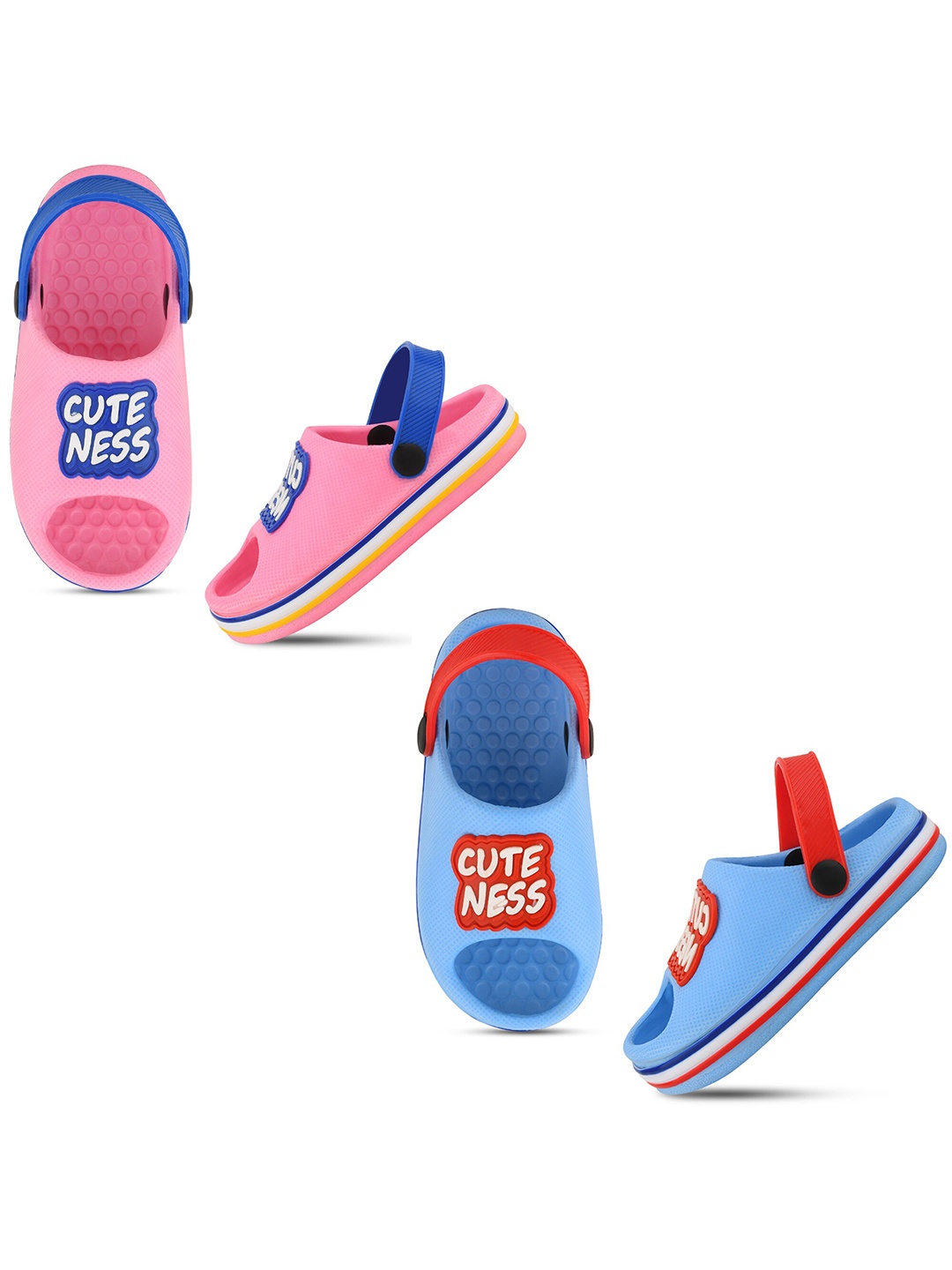 

Smartots Kids Set Of 2 Printed Croslite Clogs, Pink