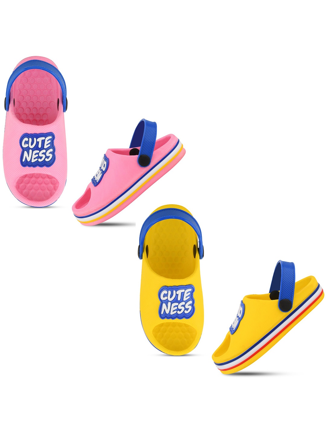 

Smartots Kids Set Of 2 Printed Croslite Clogs, Pink
