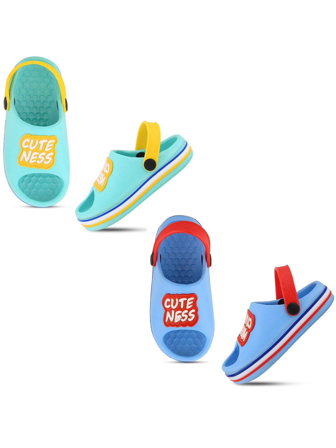 Smartots Kids Set Of 2 Printed Croslite Clogs, Sea green