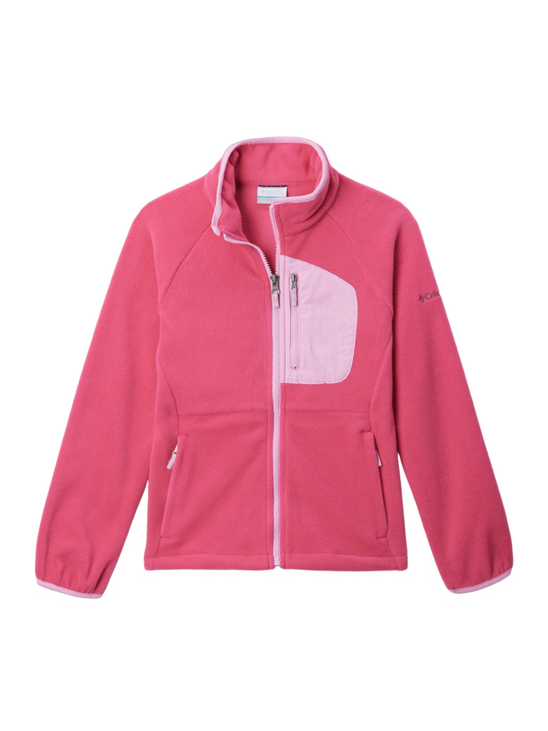 

Columbia Kids Fast Trek Mock-Collar Zip-Up Bomber Jacket, Pink