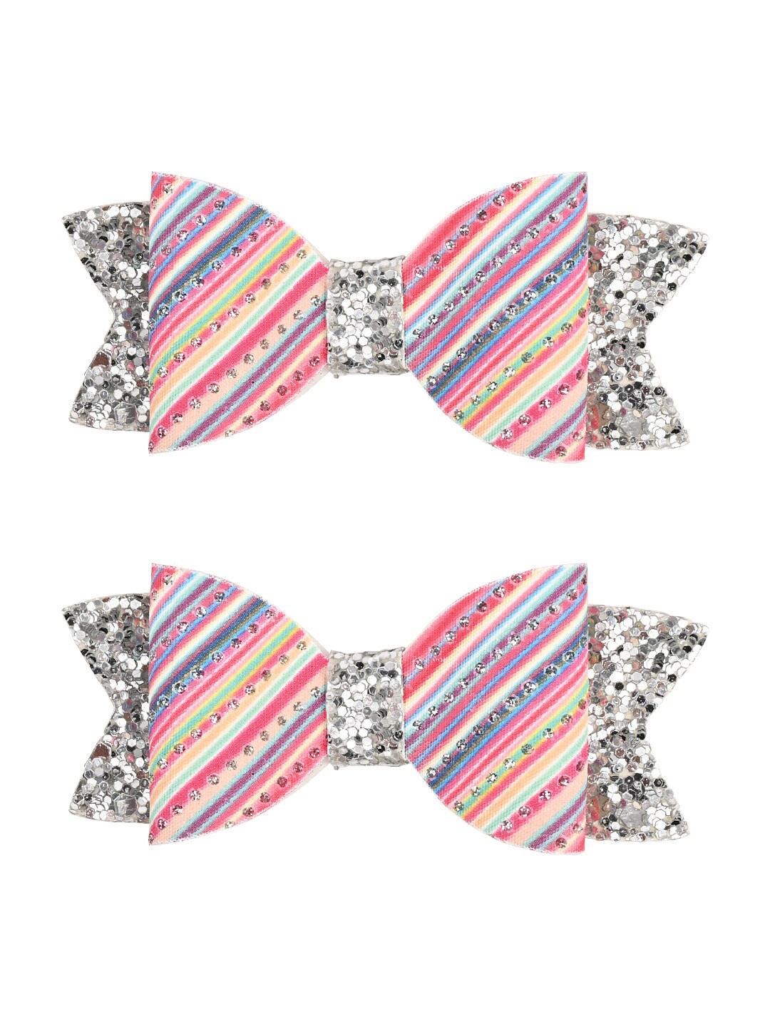 

Aye Candy Girls Set of 2 Embellished Alligator Hair Clip, Pink