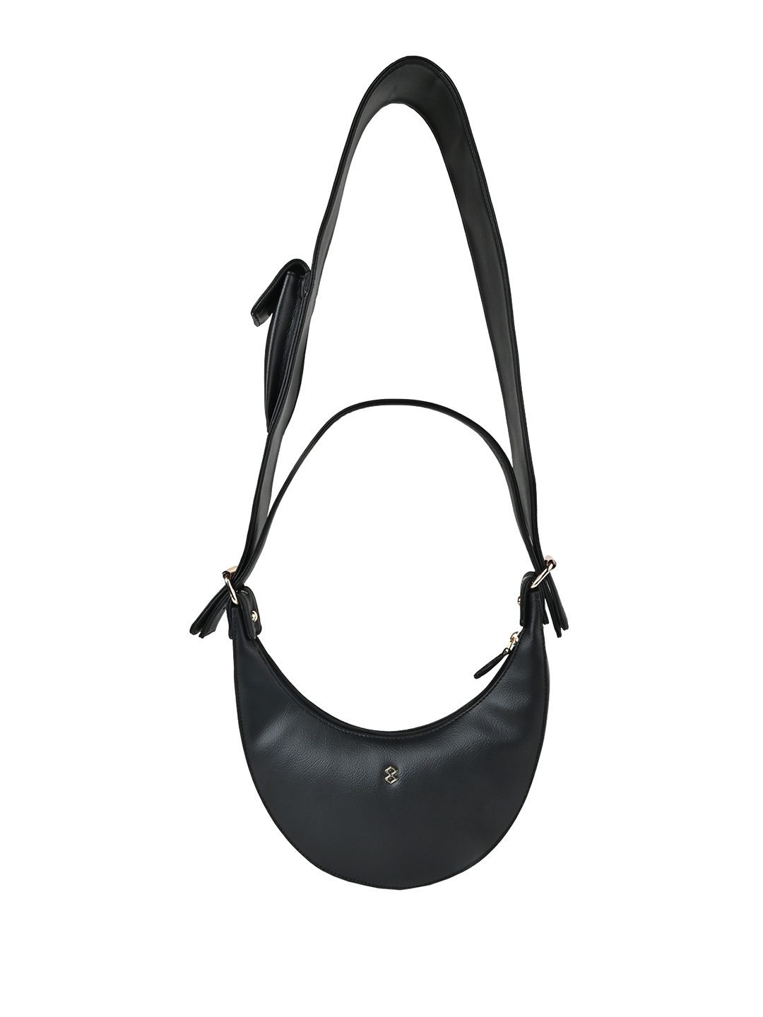

HORRA Half Moon Sling Bag, Black