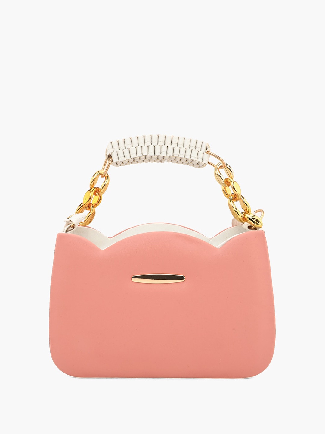 

gaura pakhi Structured Handheld Bag, Peach