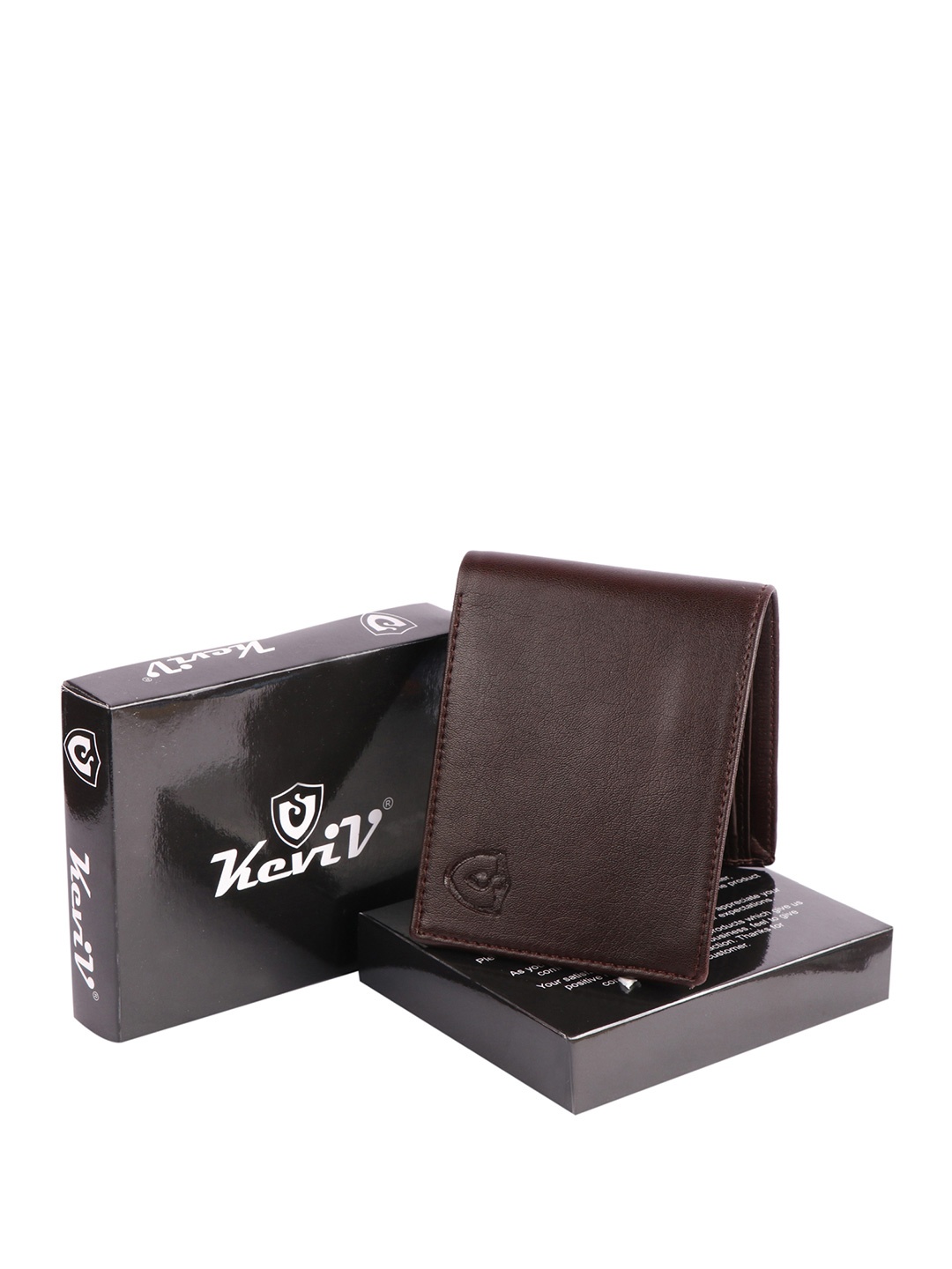 

Keviv Leather RFID Two Fold Wallet, Brown