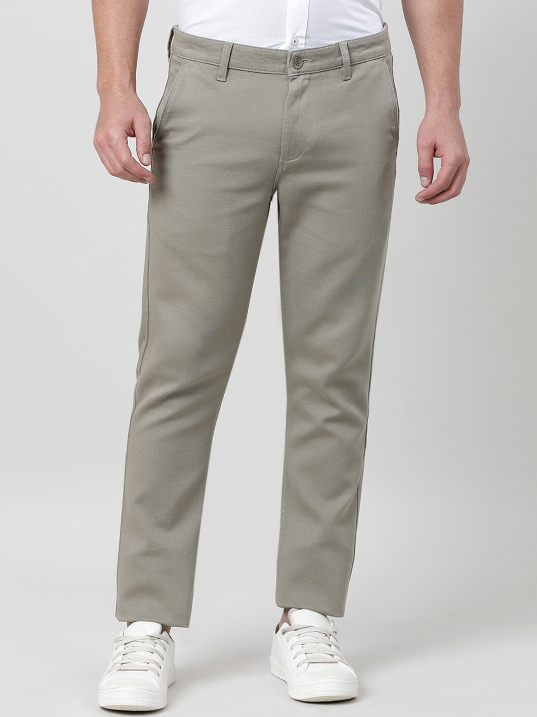 

Crocodile Men Smart Slim Fit Chinos, Beige