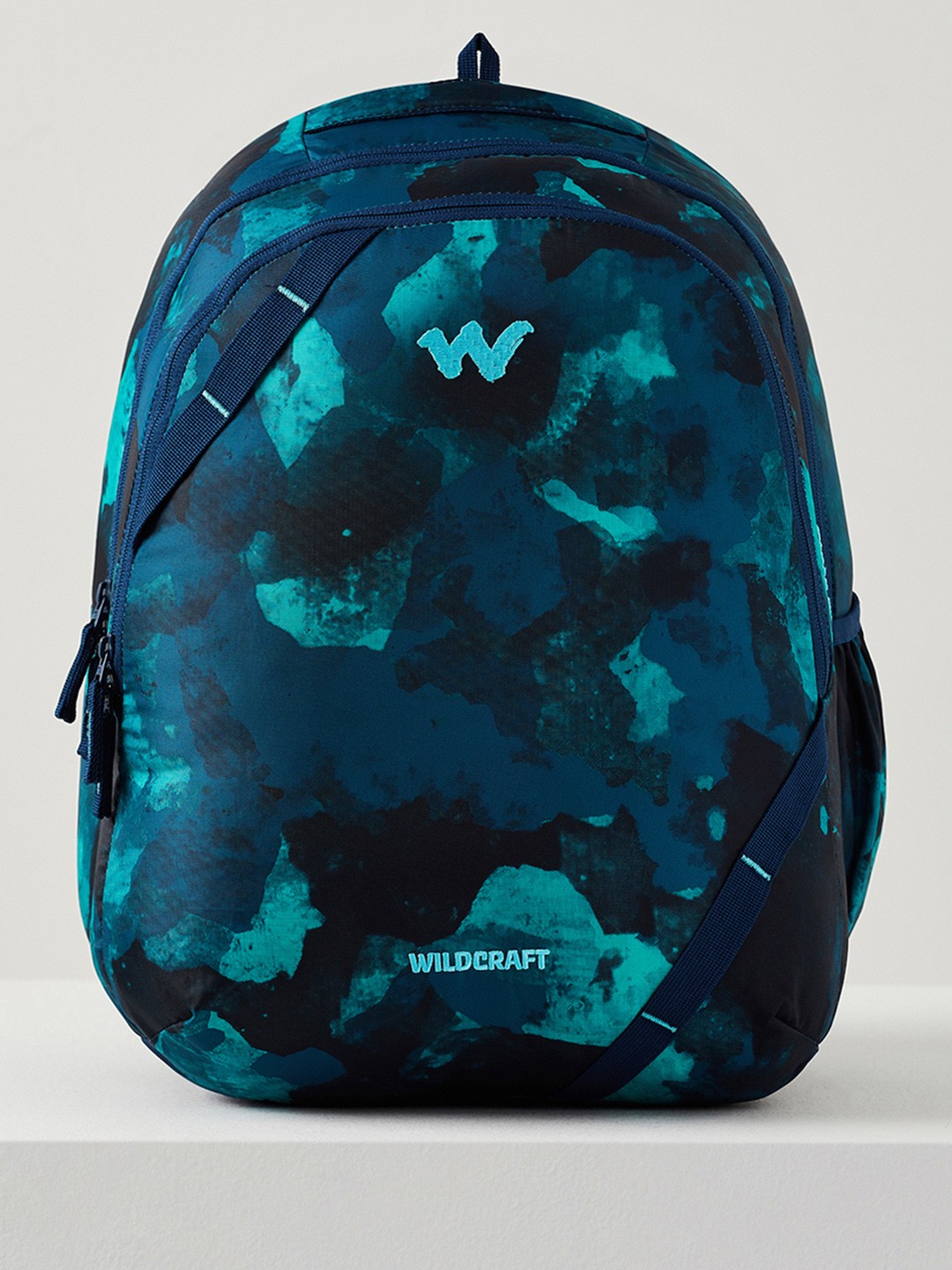 

Wildcraft Unisex Abstract Printed Backpack, Navy blue