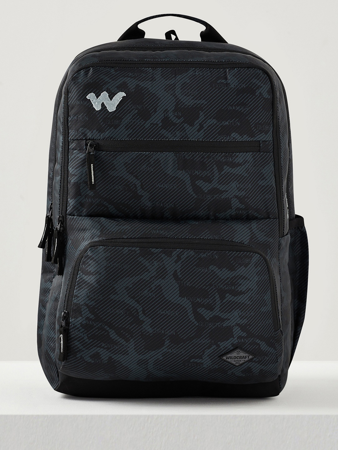 

Wildcraft Unisex Graphic Printed Backpack, Black