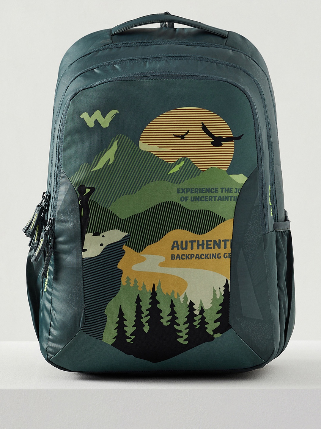 

Wildcraft Unisex Typography Printed Ergonomic Backpack, Black