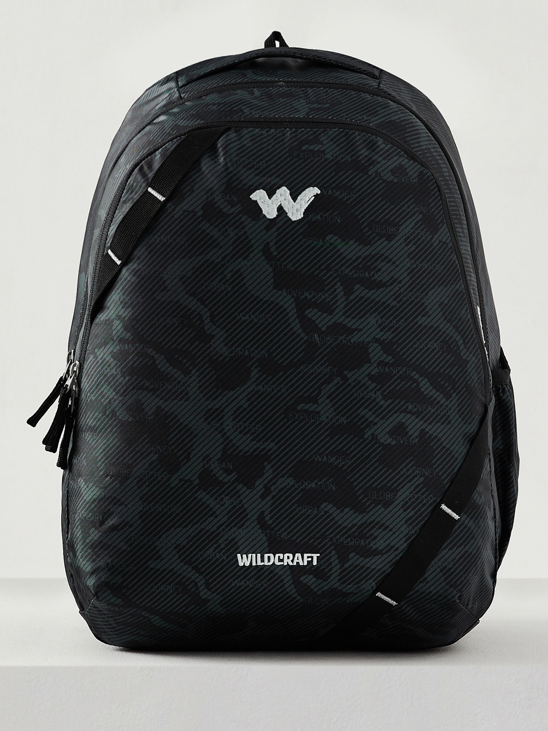 

Wildcraft Unisex Graphic Printed Backpack, Black