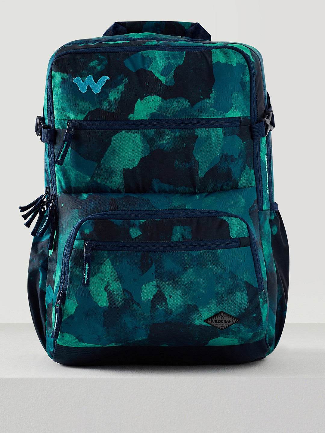 

Wildcraft Unisex Abstract Printed Backpack, Blue