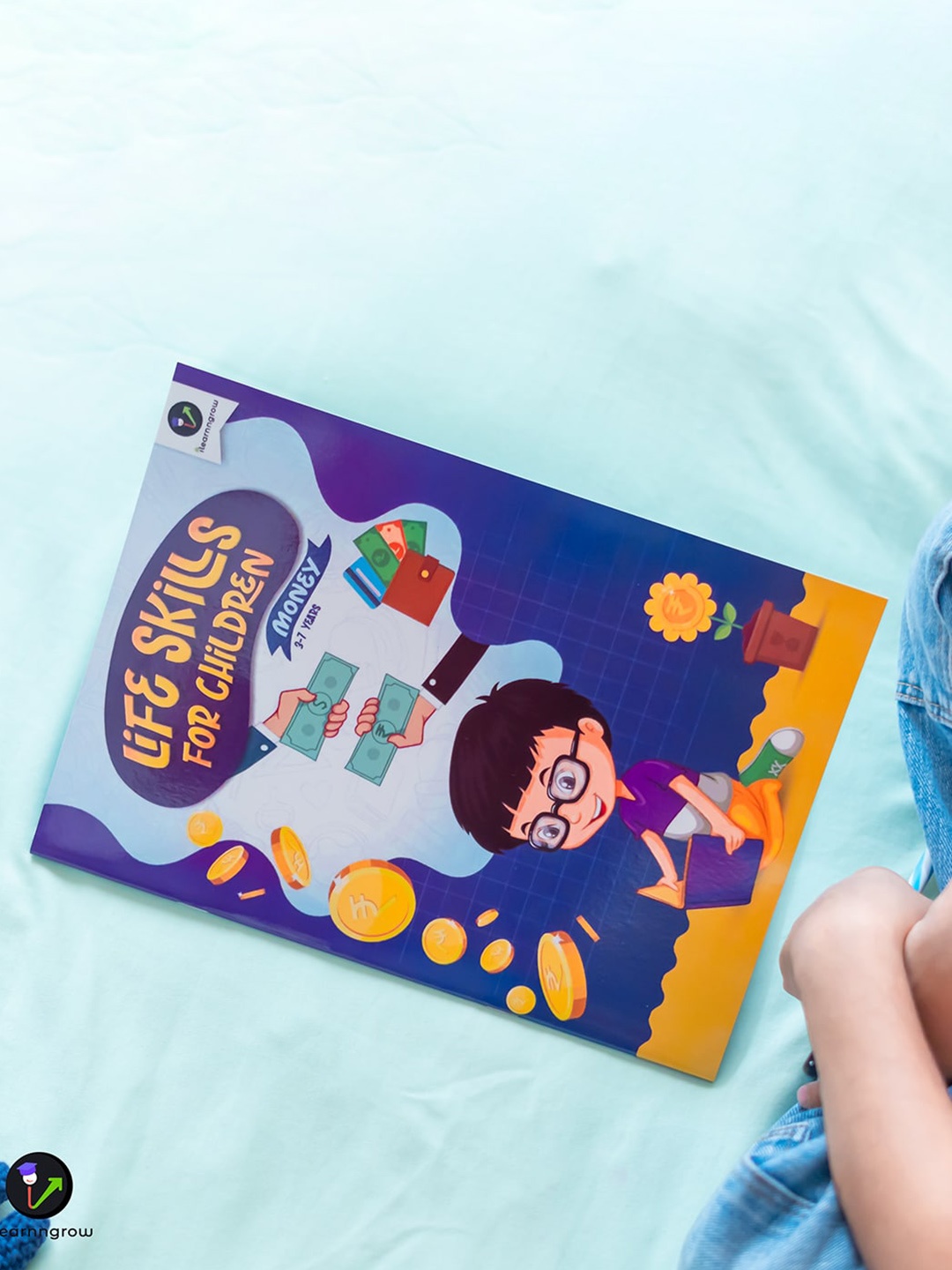 

ilearnngrow Kids Money Book, Blue