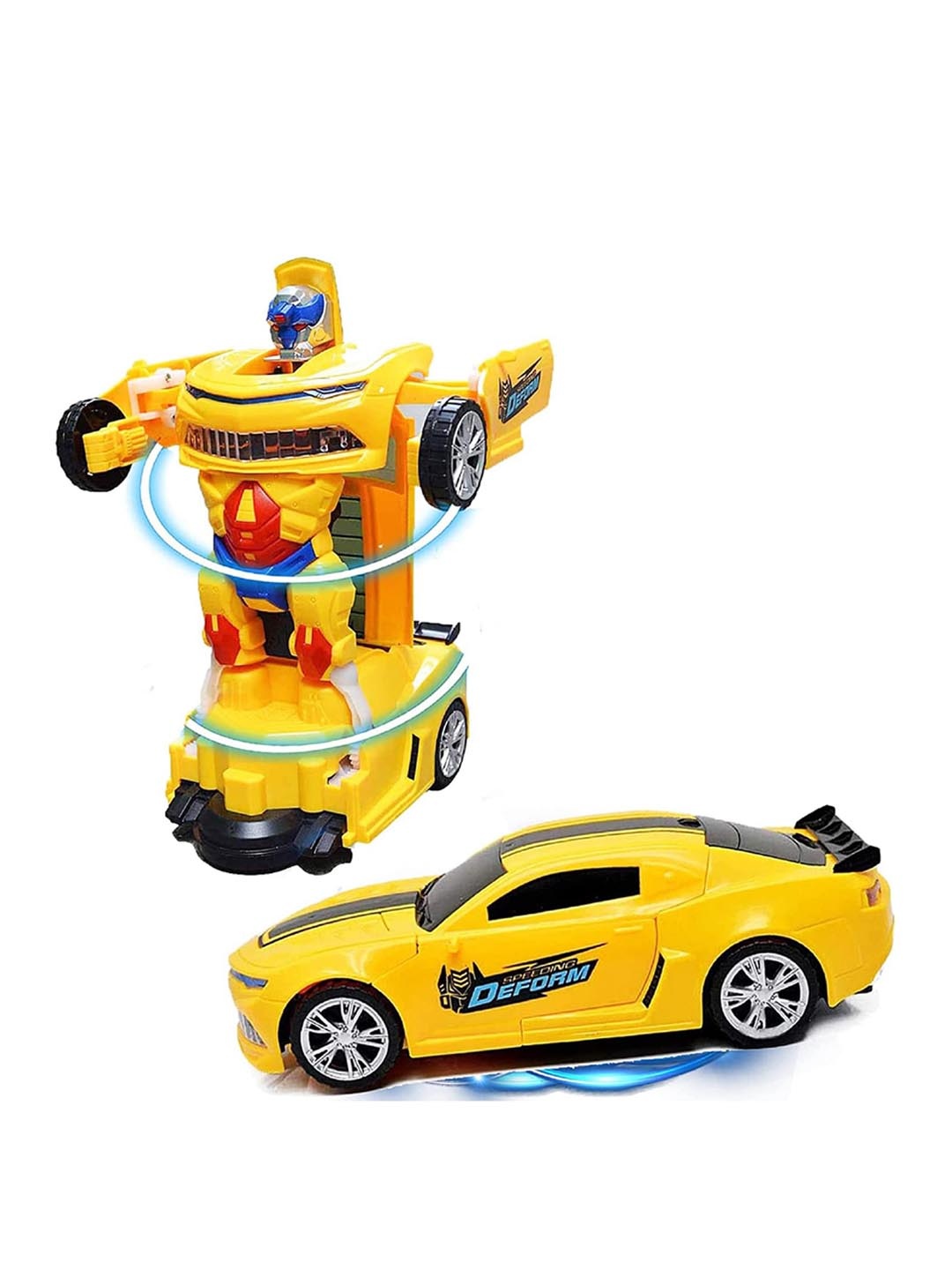 

OPINA Kids Auto Convertible Robot Car Toy, Yellow