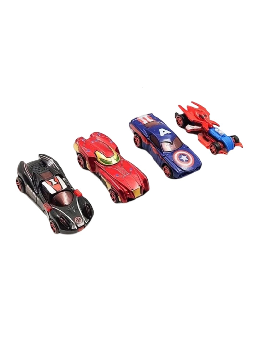 

OPINA Kids Pack Of 4 Free Wheel Die Cast Car Toys, Blue