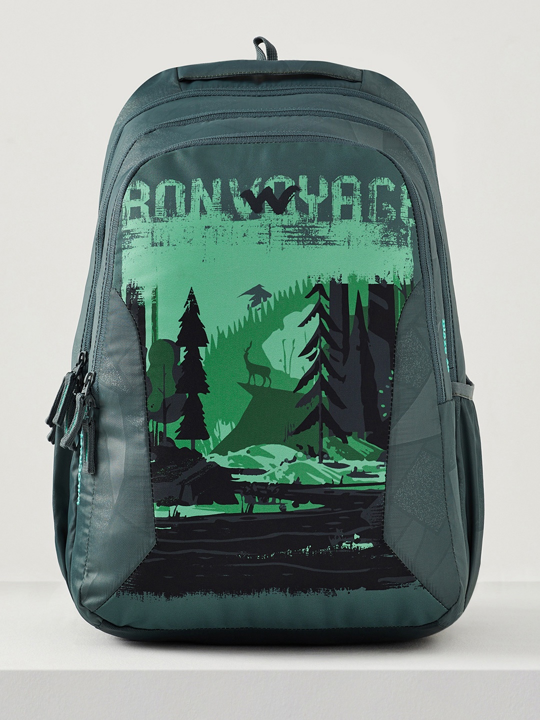 

Wildcraft Unisex Graphic Printed Ergonomic Backpack, Green