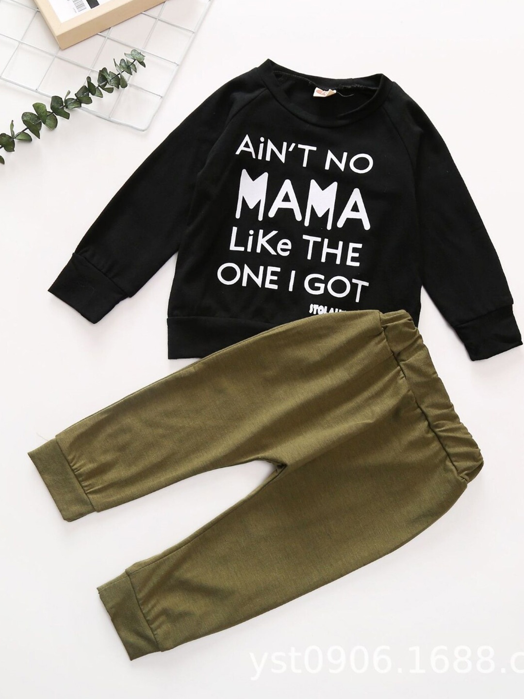 

StyleCast Black Infant Boys Printed Top with Trousers