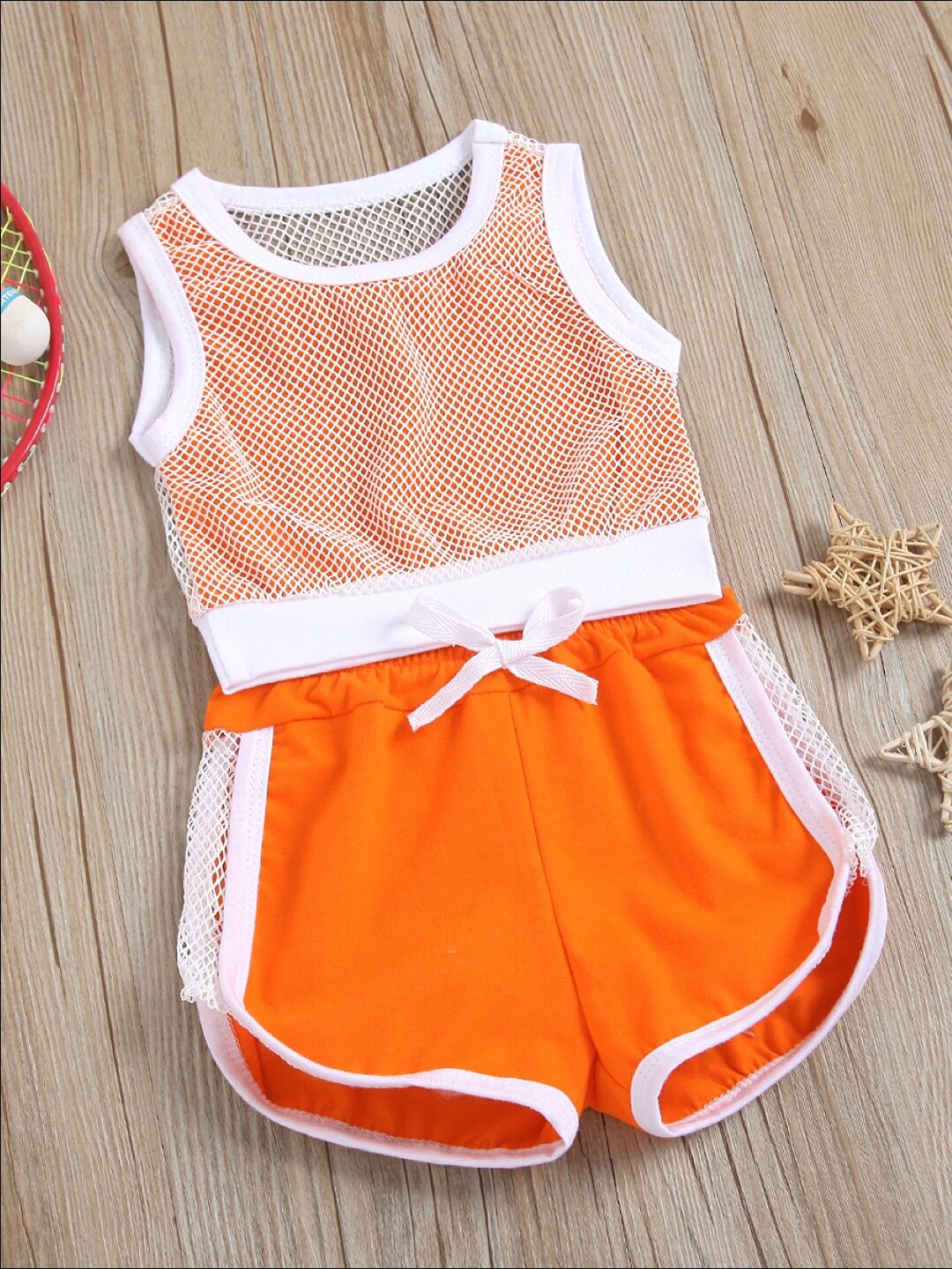 

StyleCast Girls Orange T-shirt With Shorts