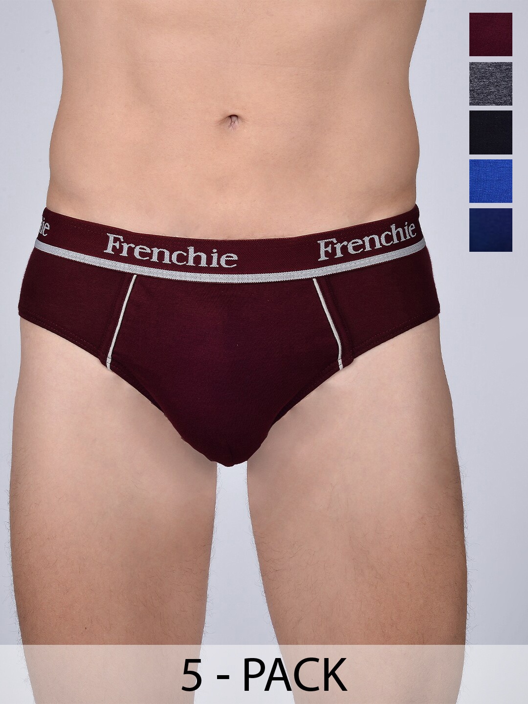 

FRENCHIE Pack Of 5 Assorted Pure Cotton Briefs FR-MI-BF-PRO-10P-80-PO5