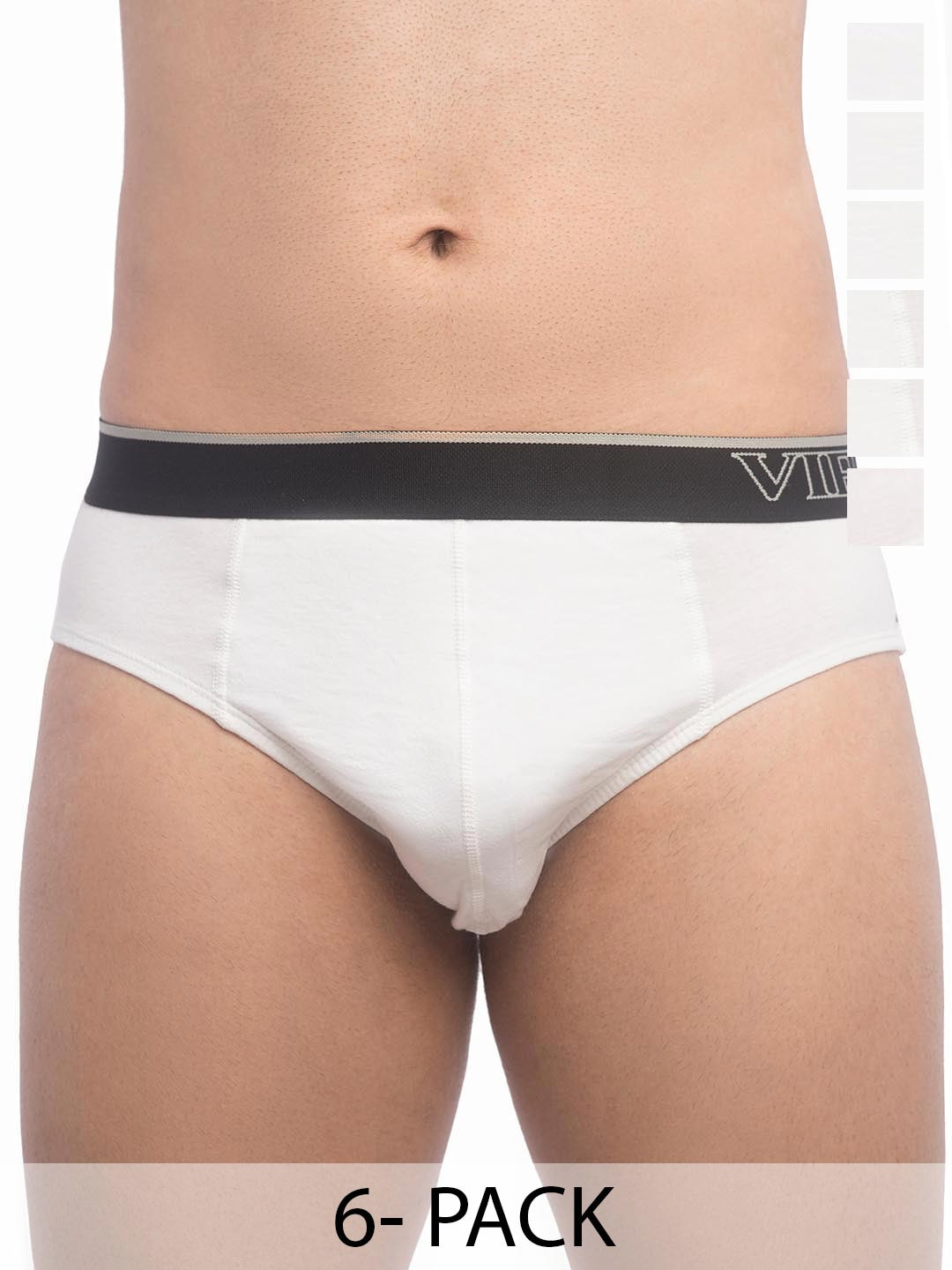 

FRENCHIE Pack Of 6 Assorted Mid-Rise Cotton Basic Briefs