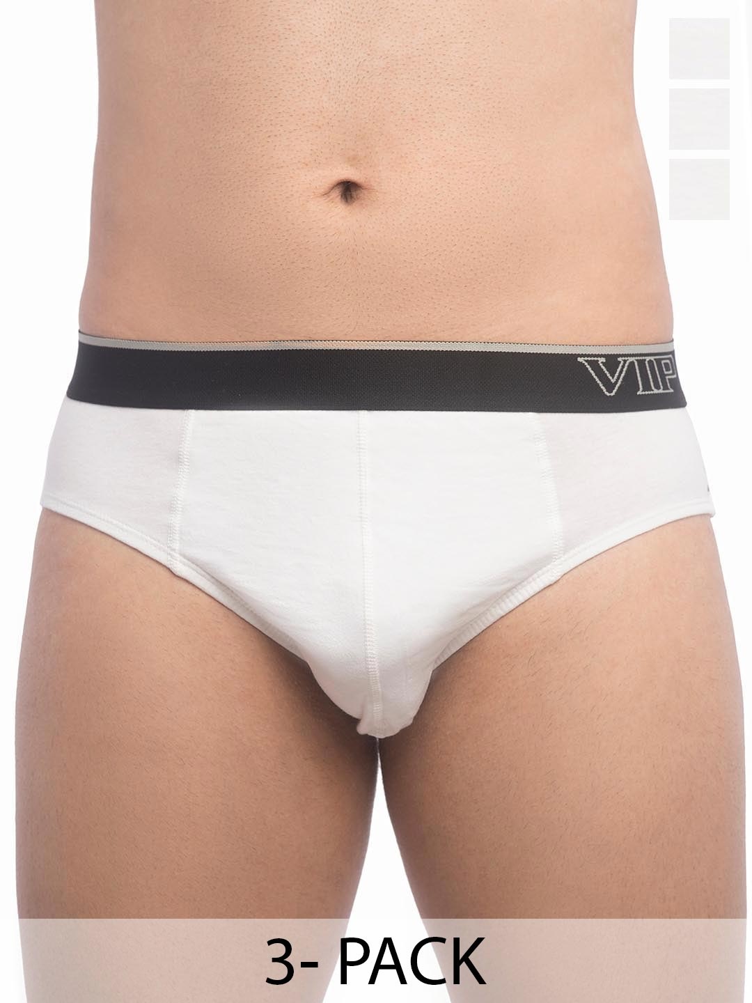 

FRENCHIE Men Pack Of 3 Assorted Mid-Rise Pure Cotton Briefs FR-MI-BF-1000W-10P-S-PO3