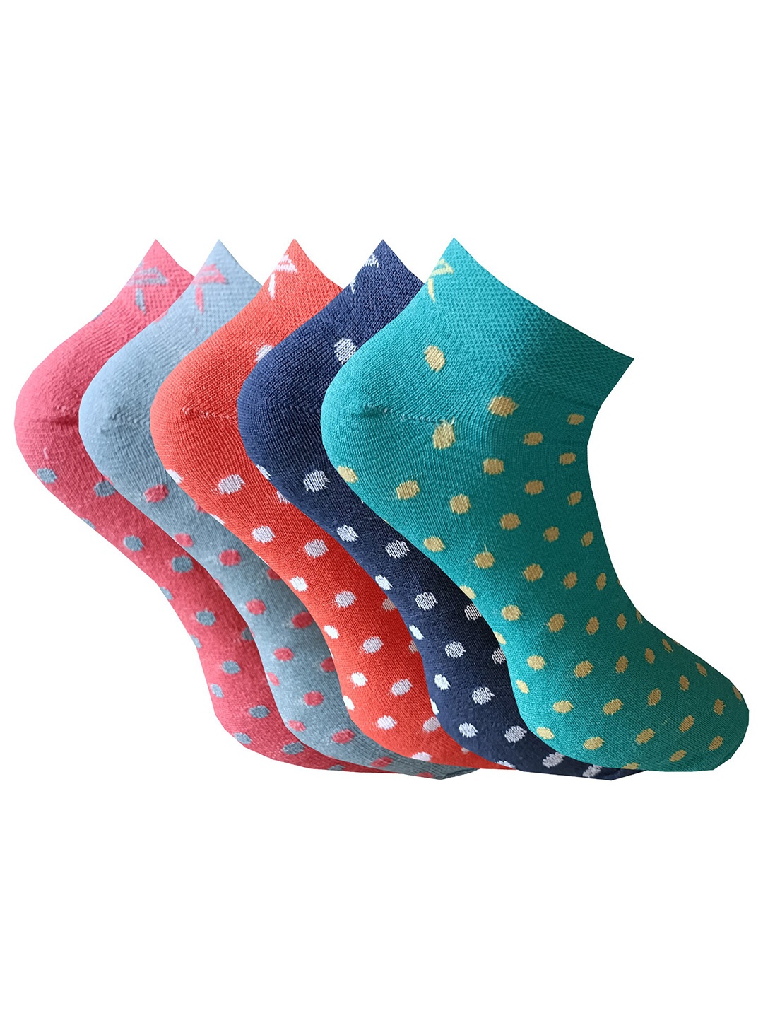 

HRX by Hrithik Roshan Women Pack of 5 Ankle Length Socks, Navy blue