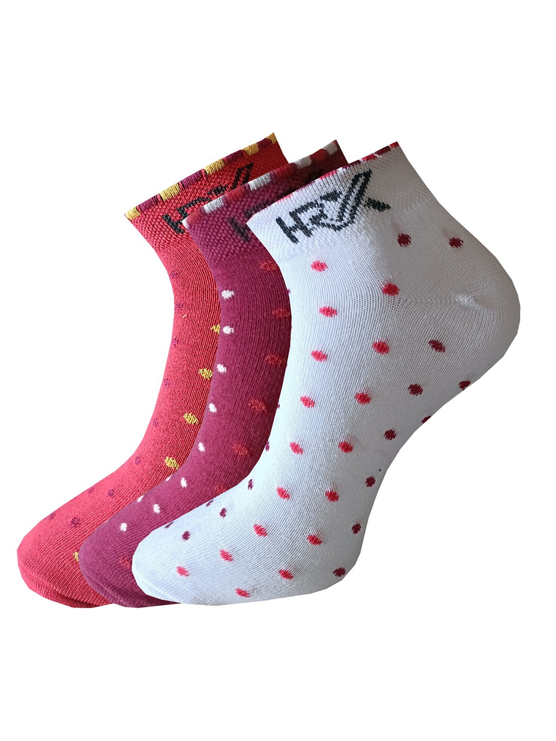 

HRX by Hrithik Roshan Women Pack of 3 Ankle Length Socks, White