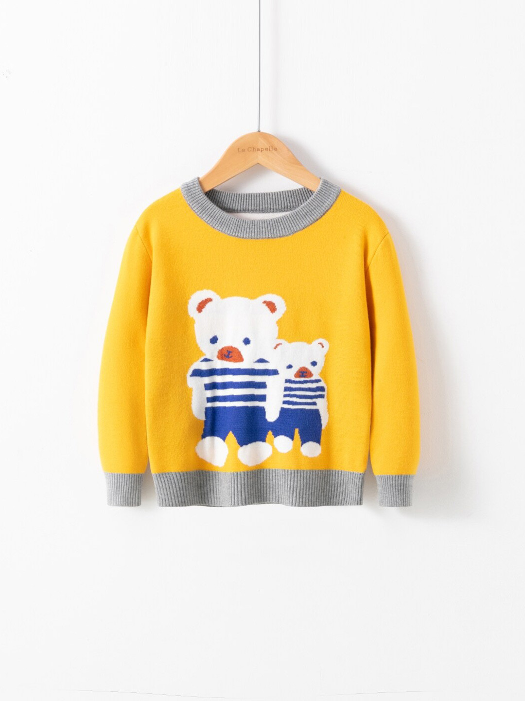 

StyleCast Girls Yellow Graphic Printed Pullover