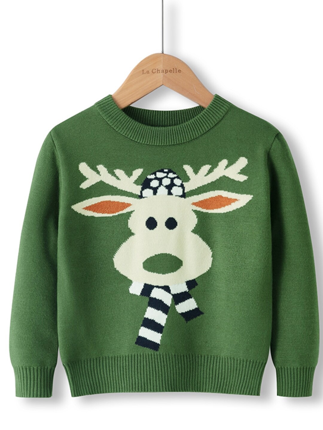 

StyleCast Girls Graphic Printed Long Sleeves Pullover Sweaters, Green