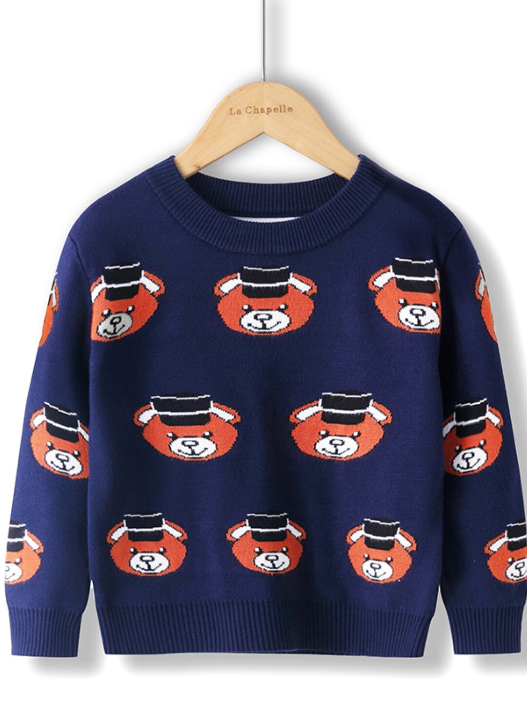 

StyleCast Boys Navy Blue Graphic Printed Pullover