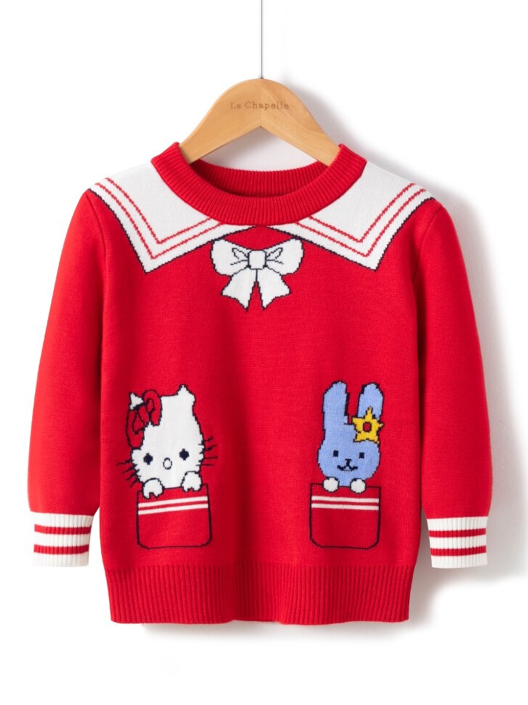 

StyleCast Girls Red Graphic Printed Pullover