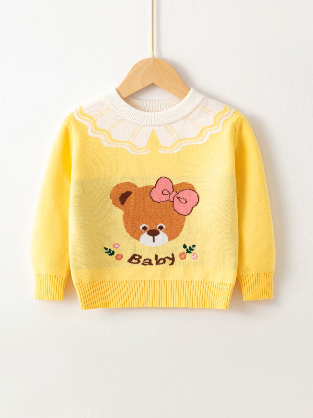 

StyleCast Girls Graphic Printed Cotton Pullover, Yellow