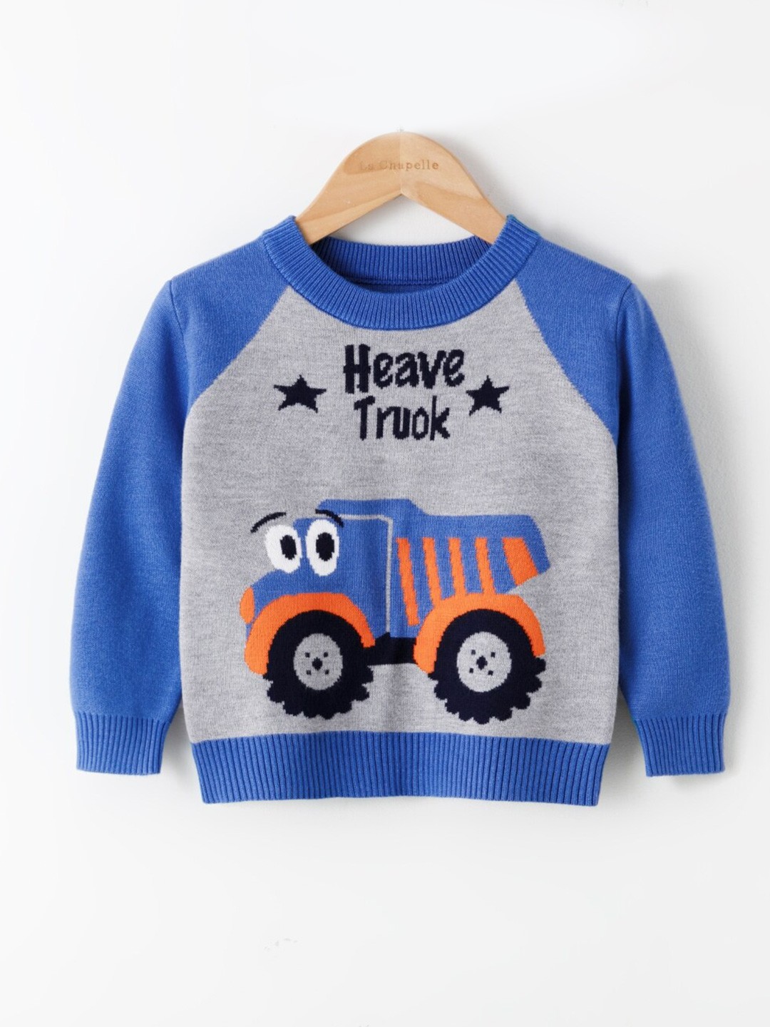 

StyleCast Boys Blue Graphic Printed Pullover