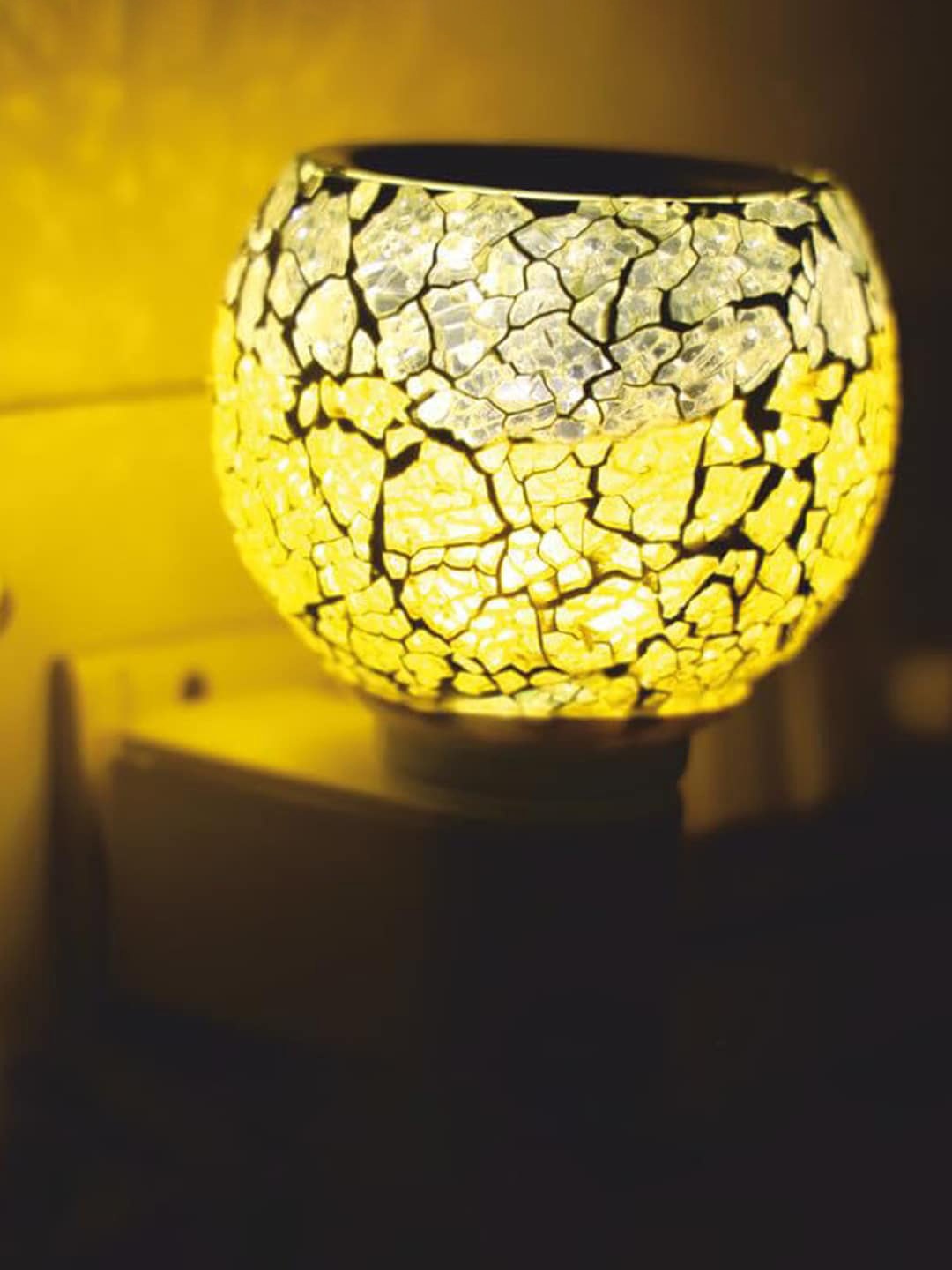

NMII White Semi-sphere Printed Glass Contemporary Kapoor Dani Electrical Table Lamp