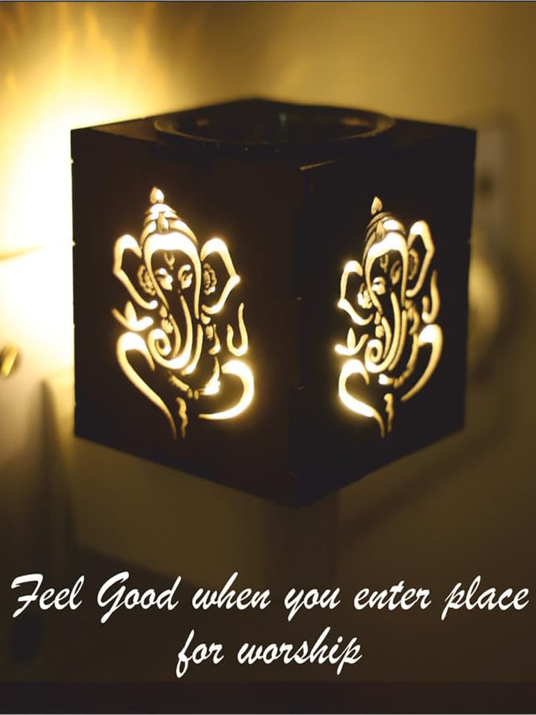 

NMII Brown Textured Kapoor Dani Electrical Square Table Lamp