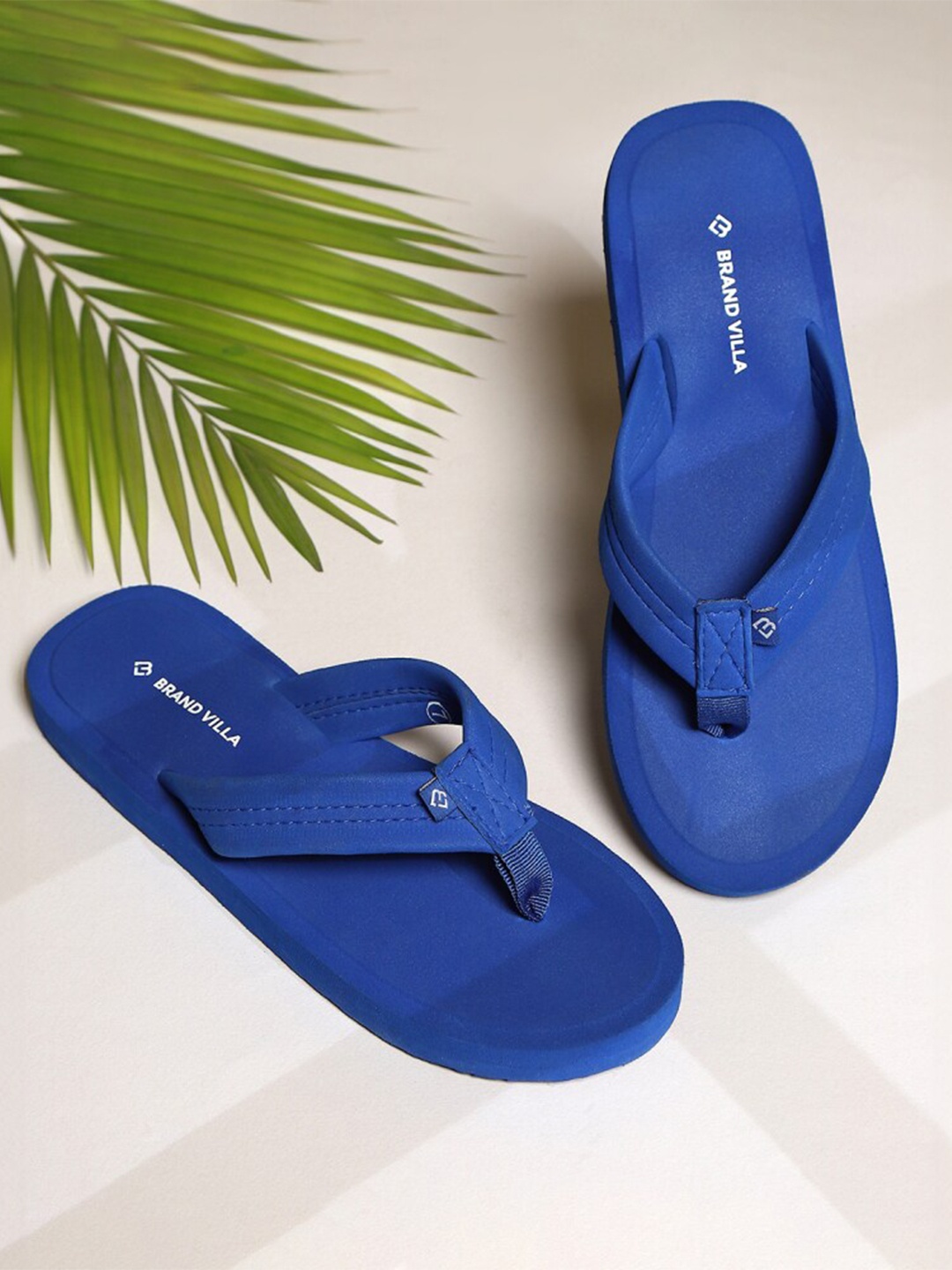 

BRAND VILLA Women Lightweight Thong Flip-Flops, Blue