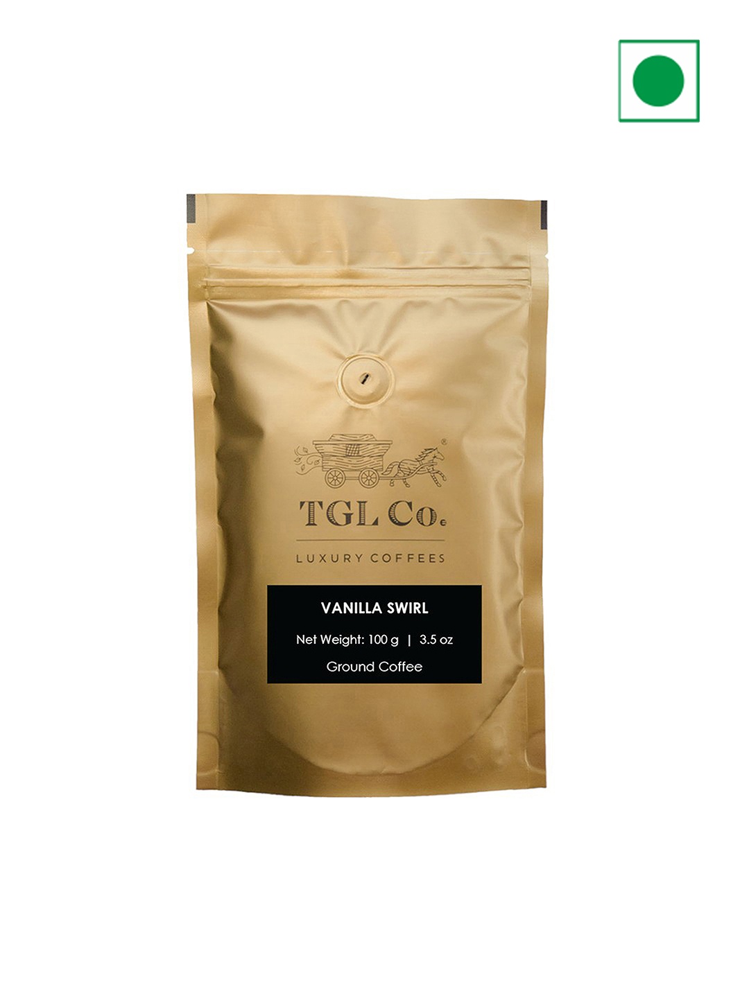 

TGL Co. Vanilla Swirl Grounded Coffee -200gm, Coffee brown