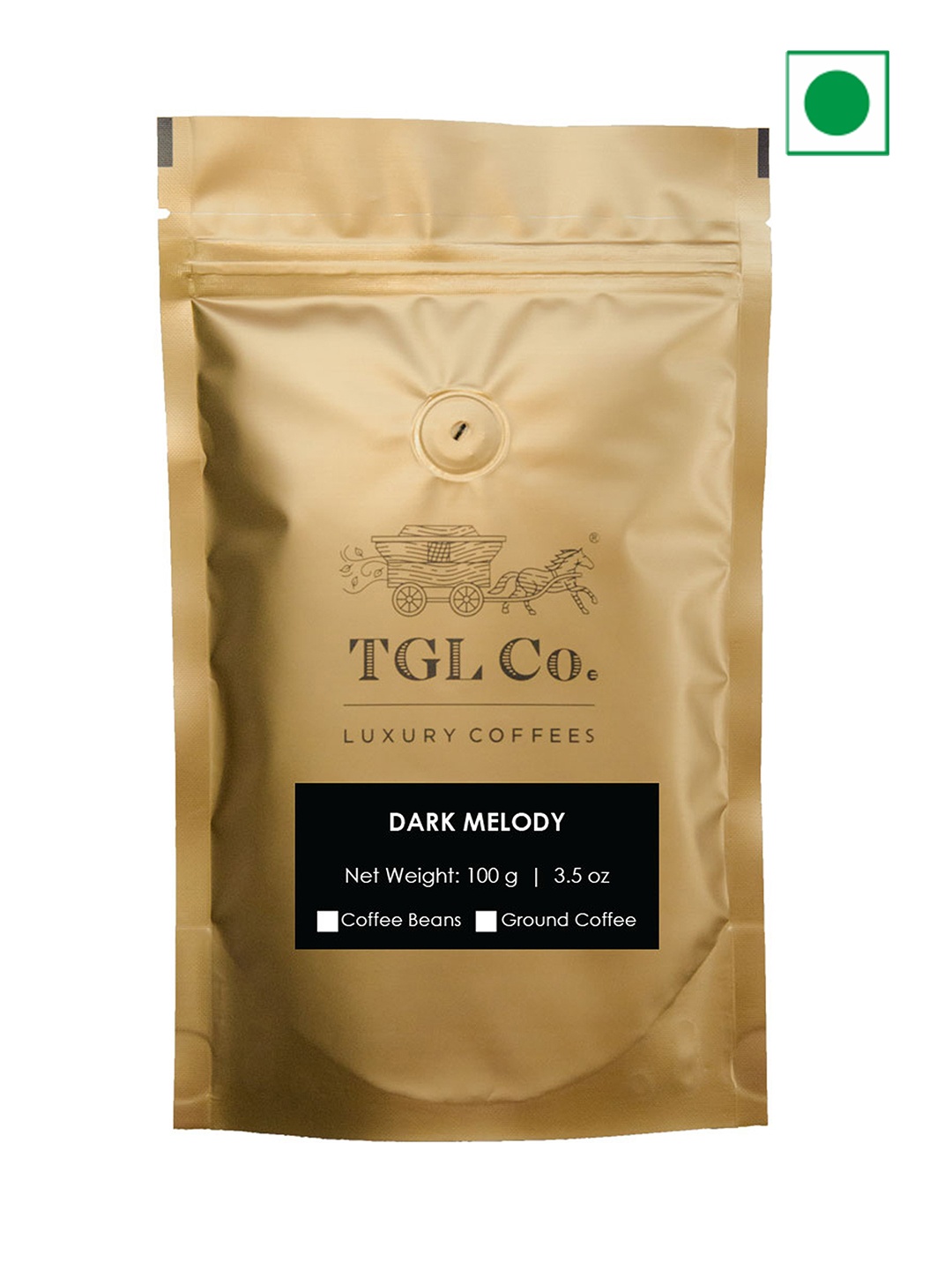 

TGL Co. Dark Melody Grounded Coffee -100 gm, Coffee brown